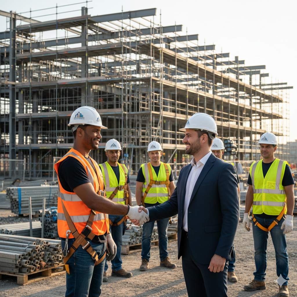 Handwerker bei der Arbeit